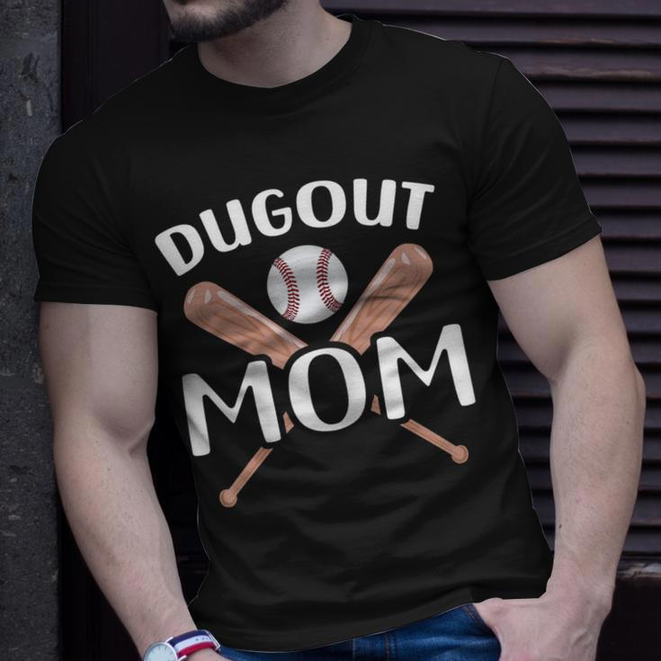 Dugout Mom Baseball Gift For Womens Unisex T-Shirt Gifts for Him