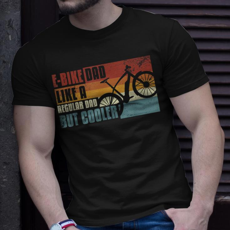 E-Bike E-Mtb Retro Cool E-Bike Dad T-Shirt Gifts for Him