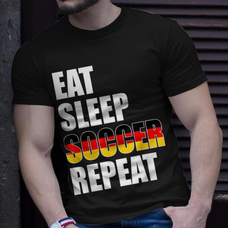 Eat Sleep Soccer Repeat Cool Soccer Germany Lover Player T-shirt Gifts for Him