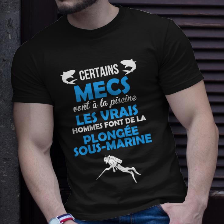 Echte Männer Tauchen T-Shirt, Lustiges Spruch für Taucher Geschenke für Ihn