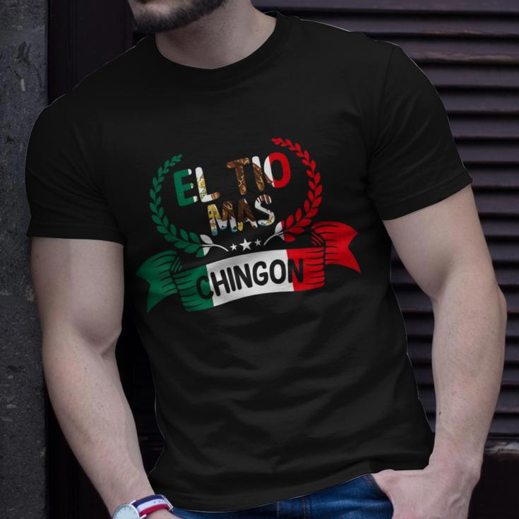 El Tio Mas Chingon Funny Mexican Uncle Family Unisex T-Shirt Gifts for Him