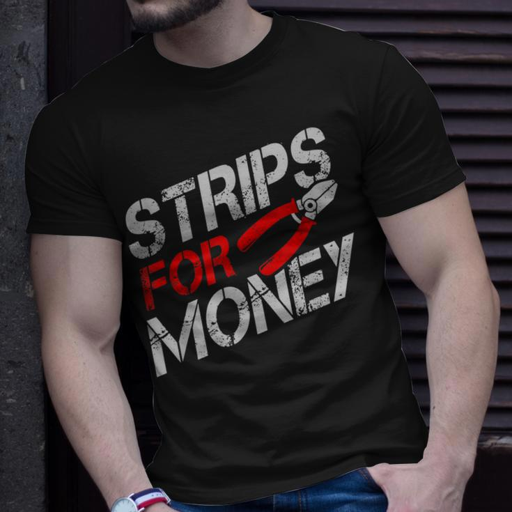 Mens Electritian Strips For Money Electritian Novelty Men T-Shirt Gifts for Him