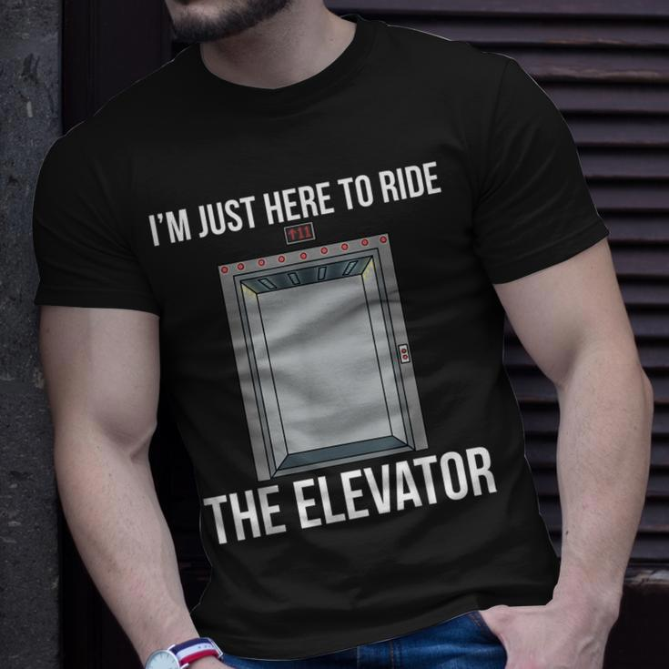 Elevator Mechanic Engineer Ride The Elevator Technician Unisex T-Shirt Gifts for Him