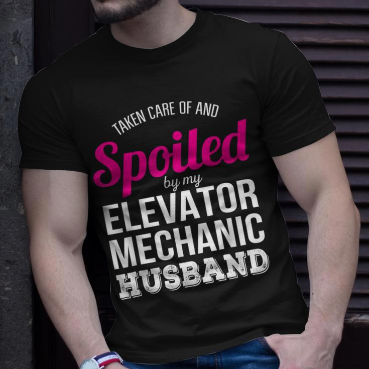 Elevator Mechanic Wife Anniversary T-shirt Gifts for Him