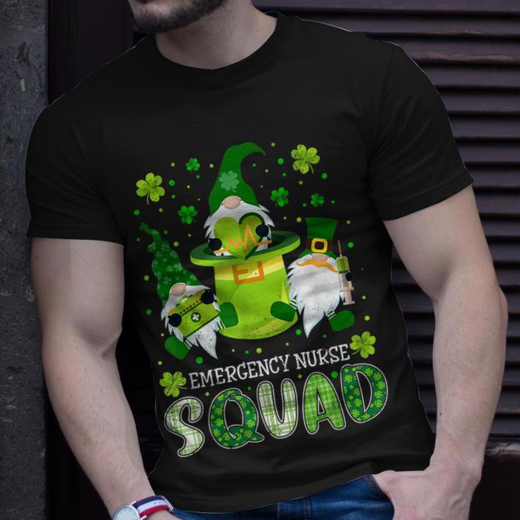 Emergency Nurse Squad Nursing St Patrick Day Gnomes Irish T-Shirt Gifts for Him