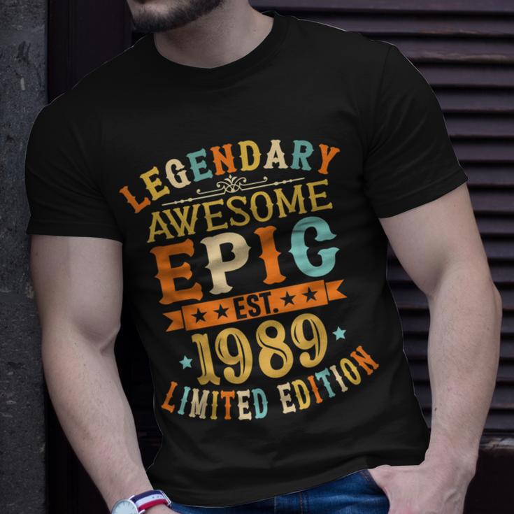 Est 1989 Limited Edition 33 Geburtstag Geschenke 33 Jahre Alt T-Shirt Geschenke für Ihn