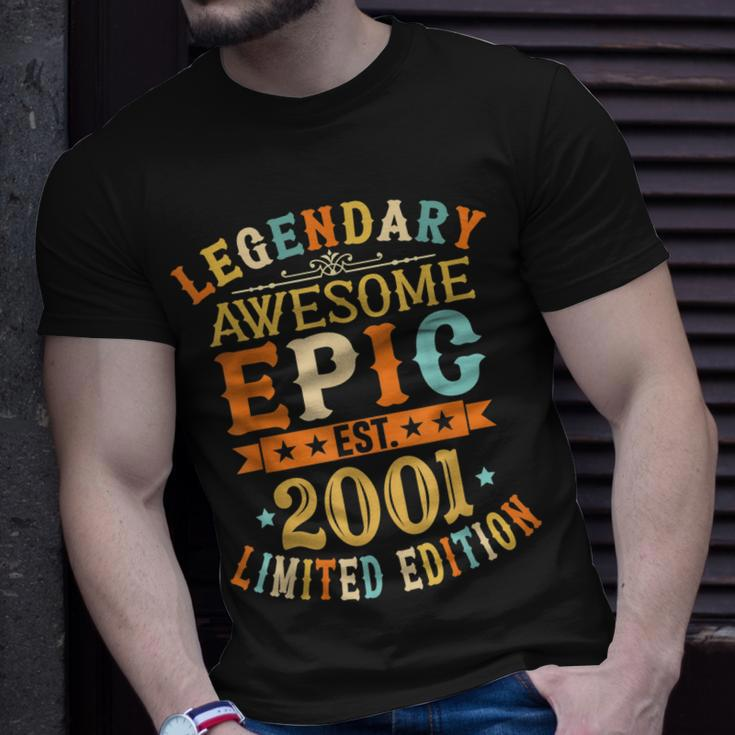 Est 2001 Limited Edition 21. Geburtstag T-Shirt, Jubiläums-Design Geschenke für Ihn