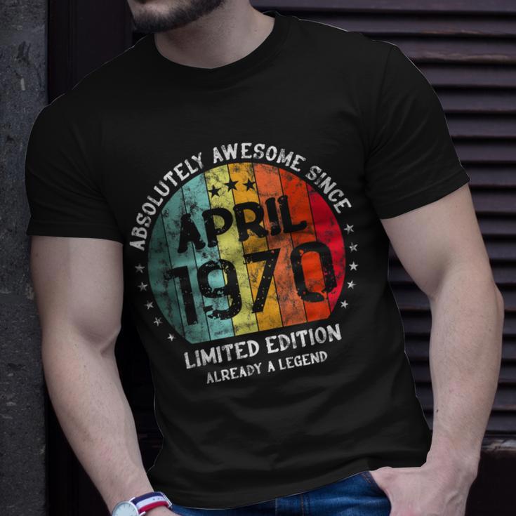 Fantastisch Seit April 1970 Männer Frauen Geburtstag T-Shirt Geschenke für Ihn