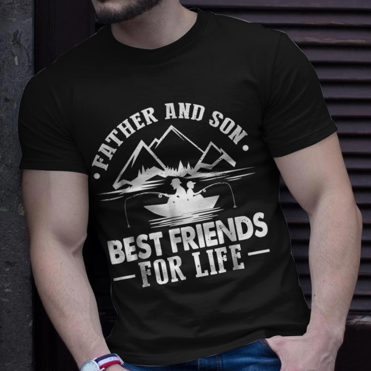 Father And Son Best Friends For Life Dad Fishing Unisex T-Shirt Gifts for Him