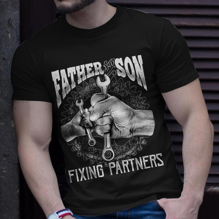 Father And Son Mechanic Mechanic Fathers Day Gift Men Unisex T-Shirt Gifts for Him