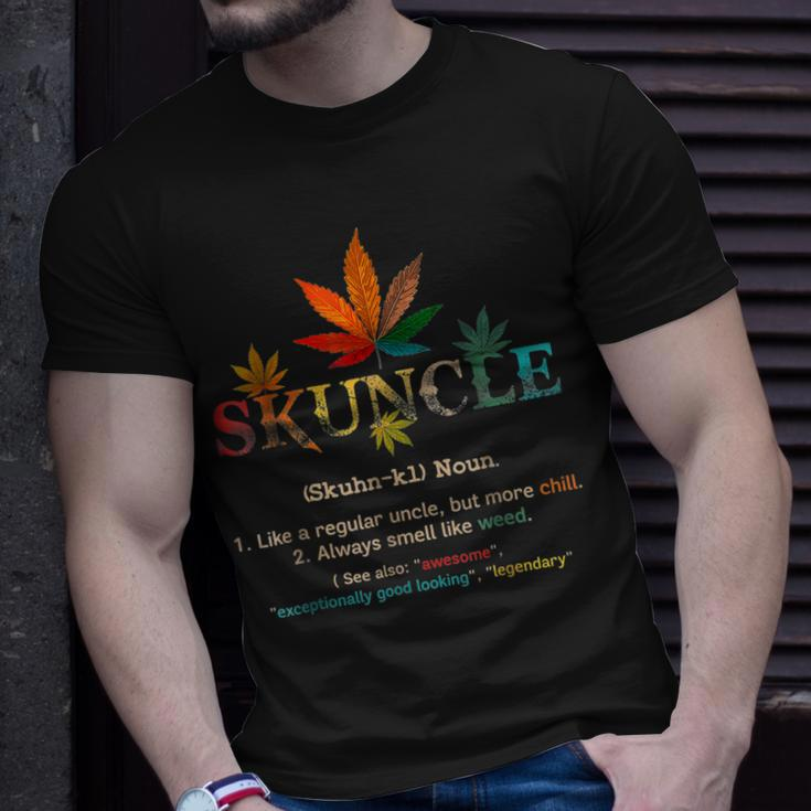 Fathers Day Funny Retro Vintage Uncle Wear Skuncle Skunkle Unisex T-Shirt Gifts for Him