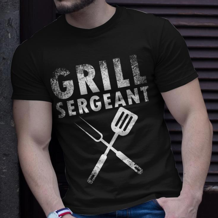 Fathers Day Grill Sergeant Grilling Dad Vintage V2 T-Shirt Gifts for Him