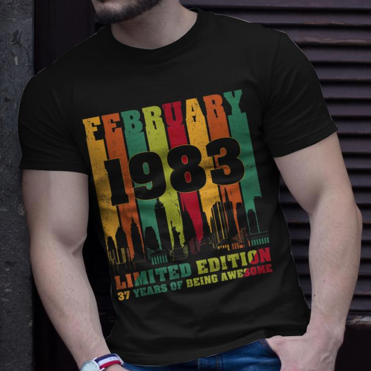 Februar 1983 37 Geburtstag 37 Jahre Alt Geburtstag T-Shirt Geschenke für Ihn