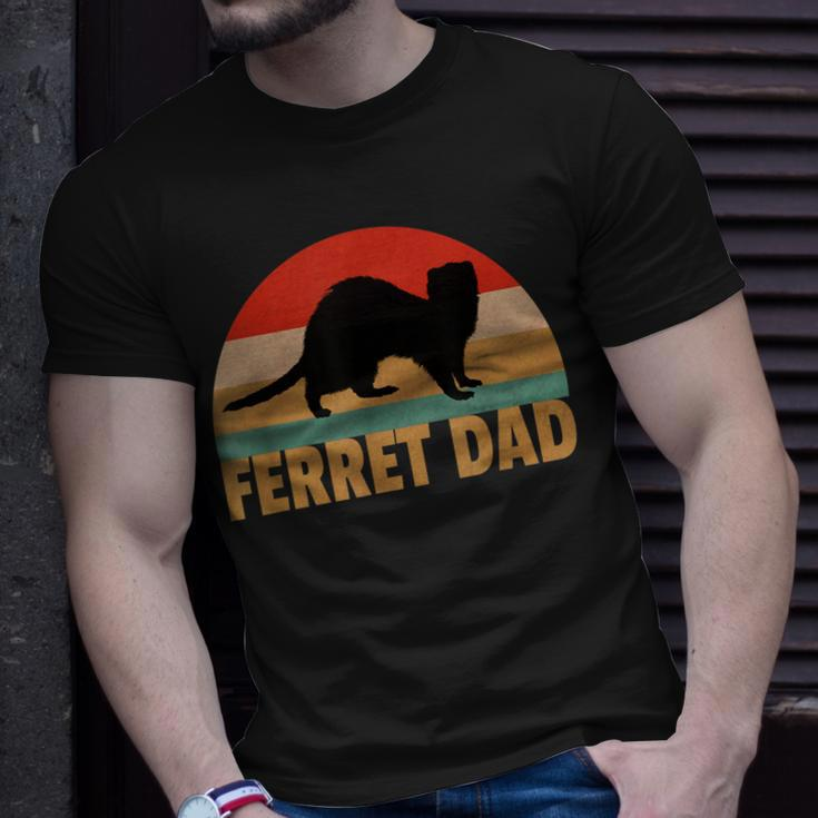 Ferret Retro Pet Ferret Dad Vintage T-Shirt Gifts for Him
