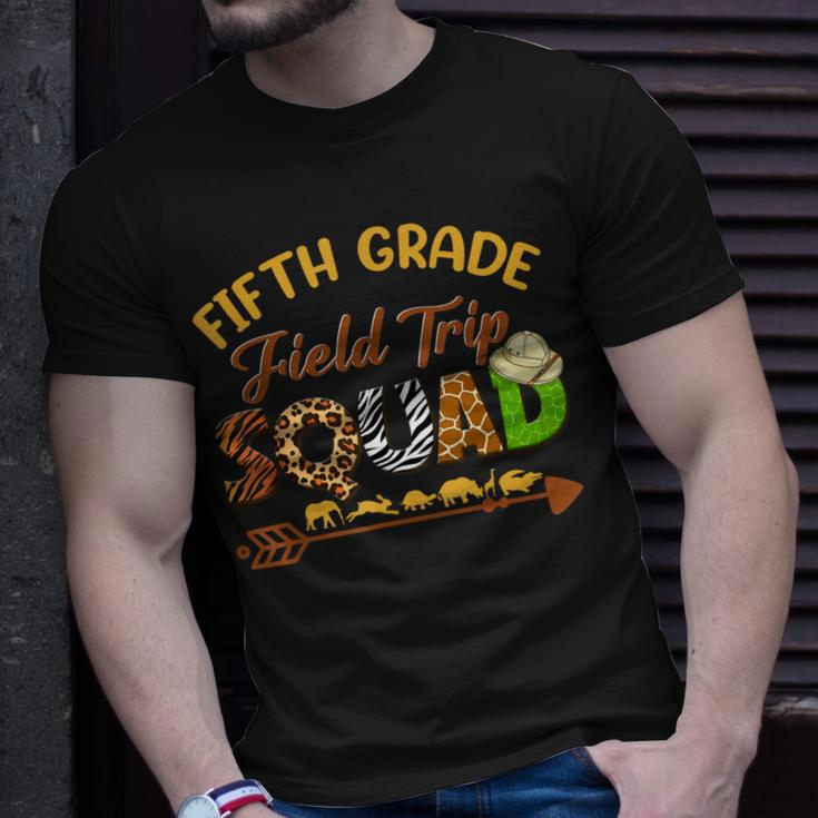 Fifth Grade Students School Zoo Field Trip Squad Matching Unisex T-Shirt Gifts for Him