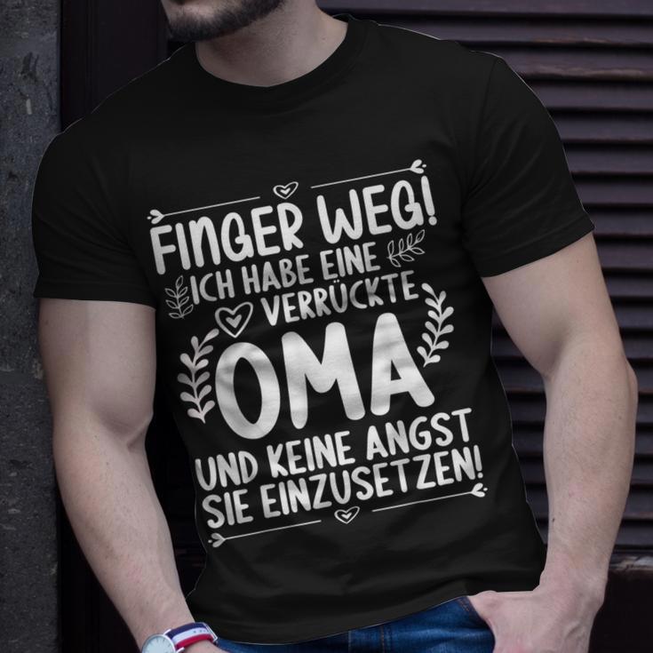 Finger Weg Ich Habe Eine Verrückte Oma Und Keine Angst Oma T-Shirt Geschenke für Ihn