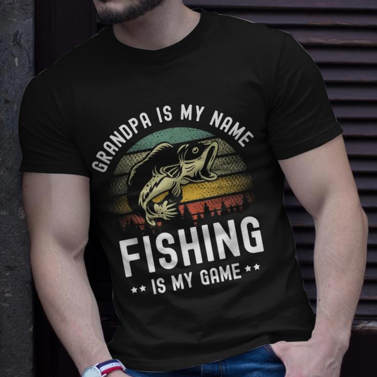 Fisher Fish Fishermen Bait Fishing Rod Boys Girls Bass Unisex T-Shirt Gifts for Him