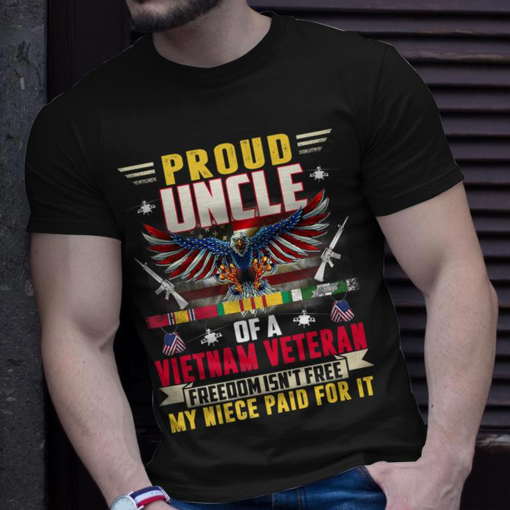 Freedom Isnt Free Proud Uncle Of A Vietnam Veteran Niece T-Shirt Gifts for Him