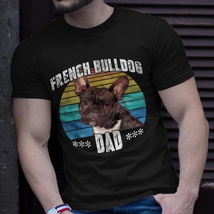 French Bulldog Frenchie Brindle Dad Daddy Fathers Day Gift Unisex T-Shirt Gifts for Him