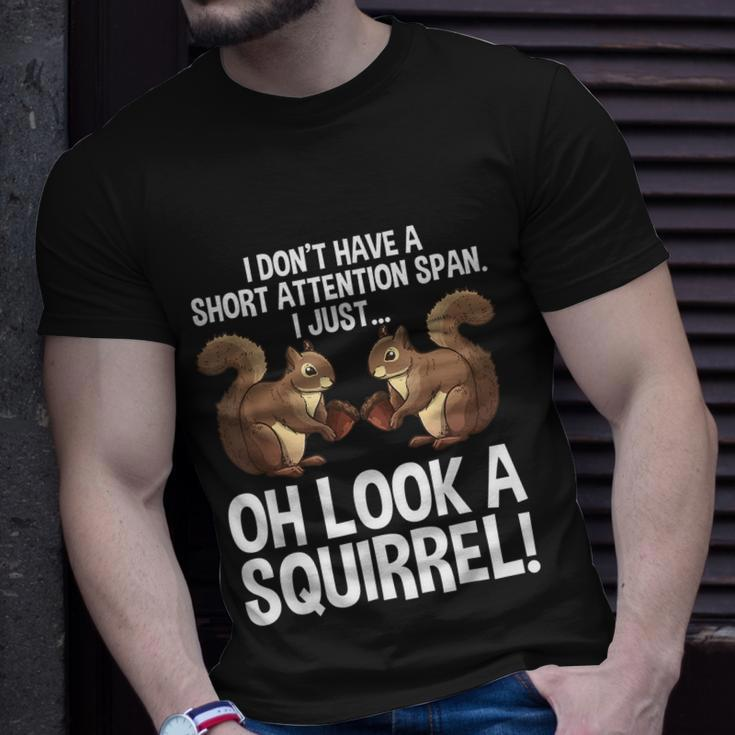 Funny Adhd Squirrel Design For Men Women Chipmunk Pet Lovers V2 Unisex T-Shirt Gifts for Him