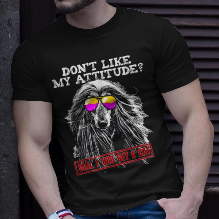 Funny Afghan Hound Attitude Unisex T-Shirt Gifts for Him