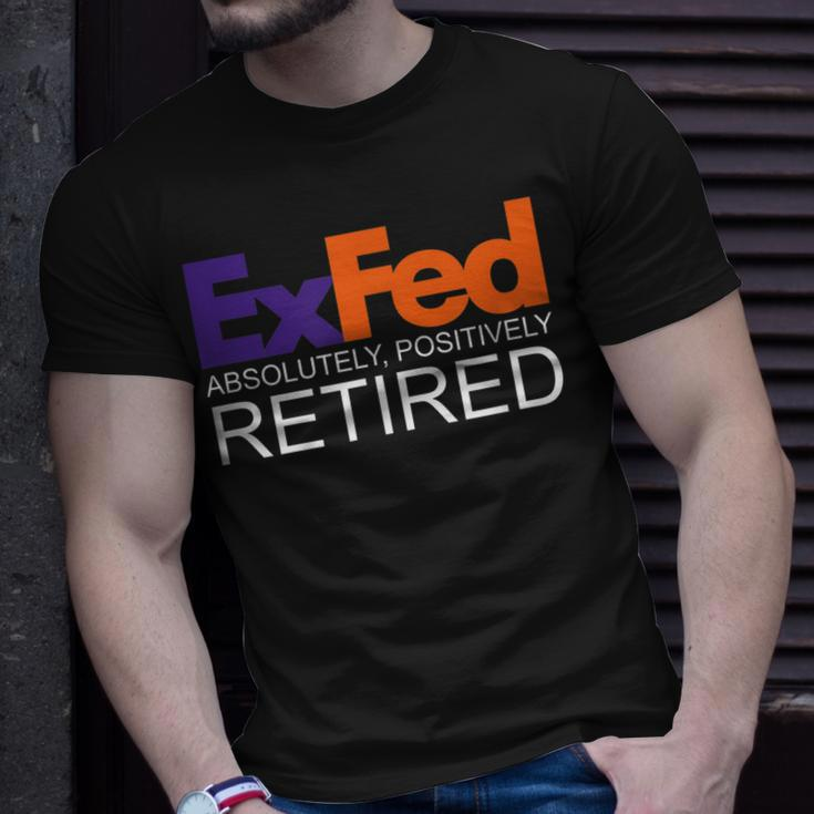 Funny Co-Worker Gift Federal Ex Fed Happy Retirement Party Unisex T-Shirt Gifts for Him