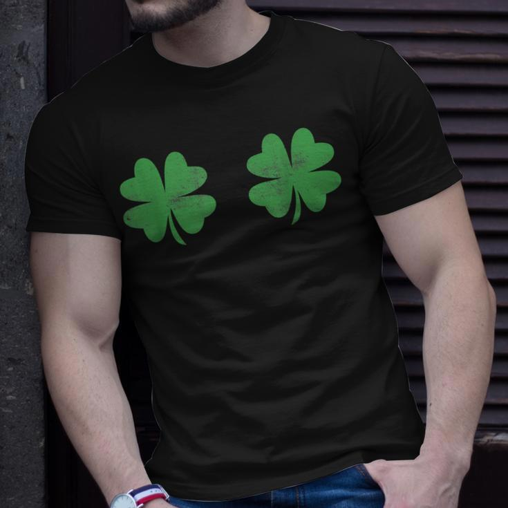Funny Shamrock Boobs St Patricks Day Unisex T-Shirt Gifts for Him
