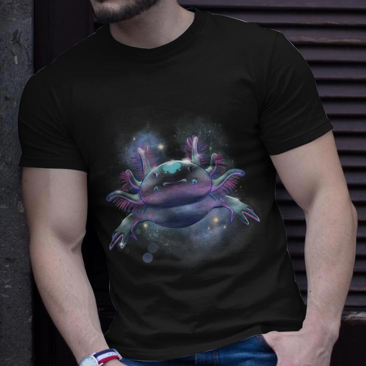 Galaxy Axolotl Weltraumastronaut Mexikanischer Salamander T-Shirt Geschenke für Ihn
