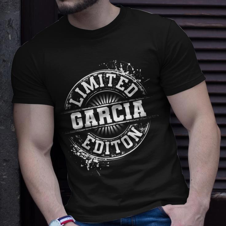 Garcia Funny Surname Family Tree Birthday Reunion Gift Idea Unisex T-Shirt Gifts for Him
