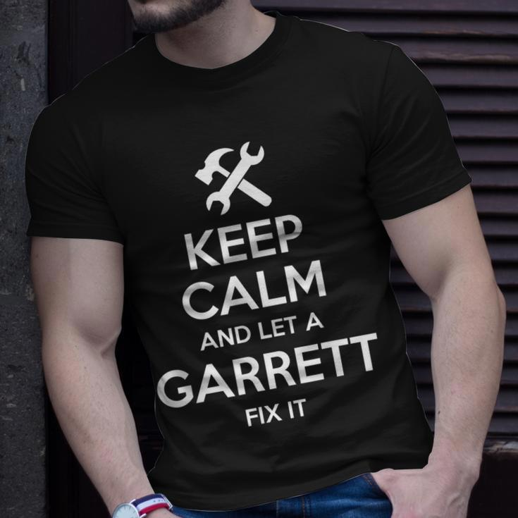 Garrett Funny Surname Birthday Family Tree Reunion Gift Idea Unisex T-Shirt Gifts for Him