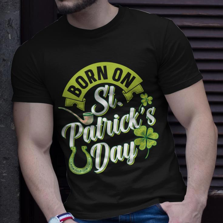 Geboren Am St Patricks Day St Patricks Day Geburtstag Ire T-Shirt Geschenke für Ihn