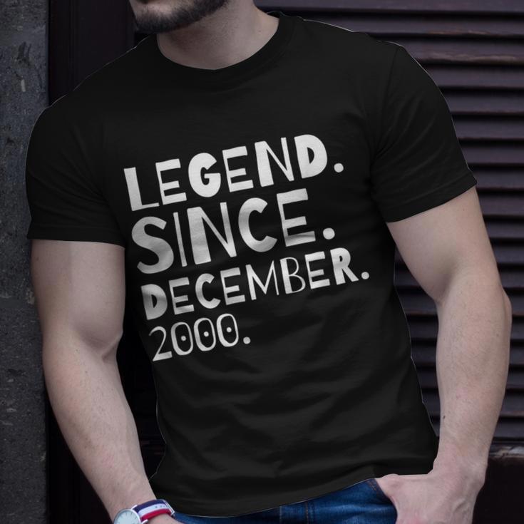 Geburtstagslegende Dezember 2000 T-Shirt für Jungen & Mädchen Geschenke für Ihn