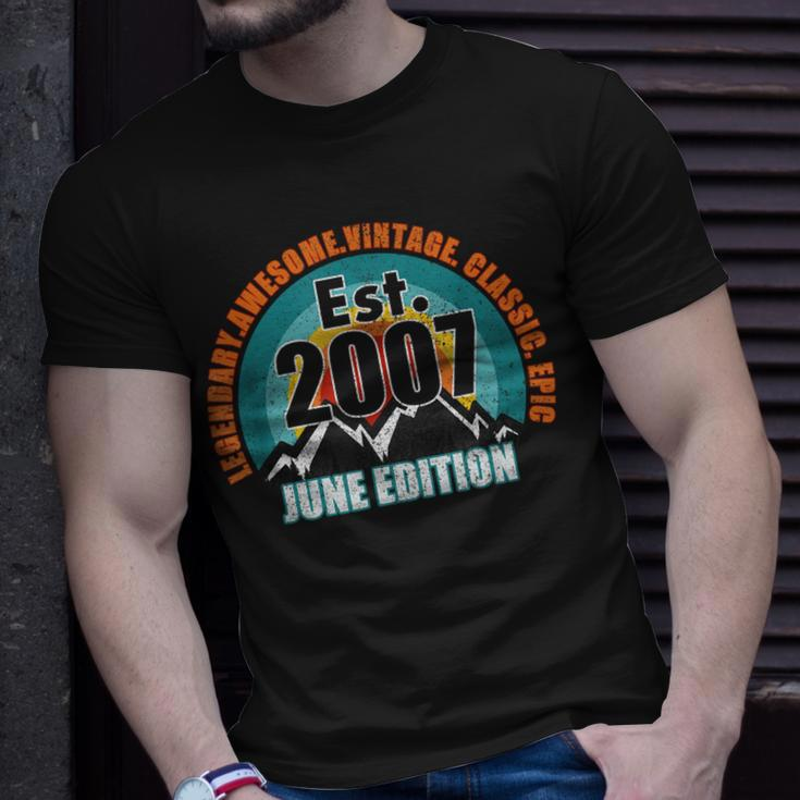Gegründet 2007 Geboren Im Juni Ausgabe Legend Birthday T-Shirt Geschenke für Ihn