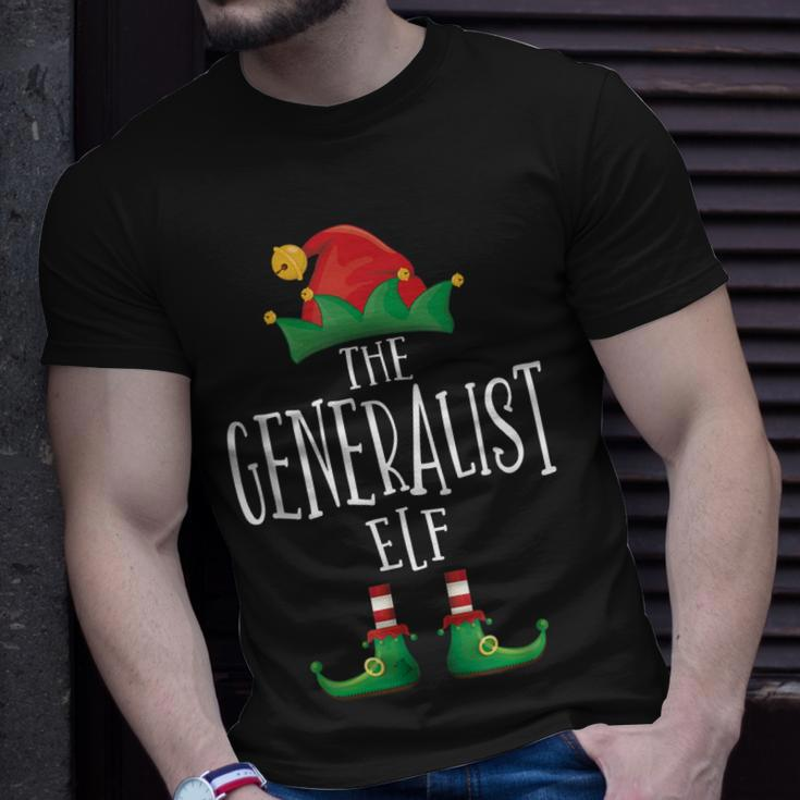 Generalist Elf Gamer Familie Passender Pyjama Weihnachten T-Shirt Geschenke für Ihn