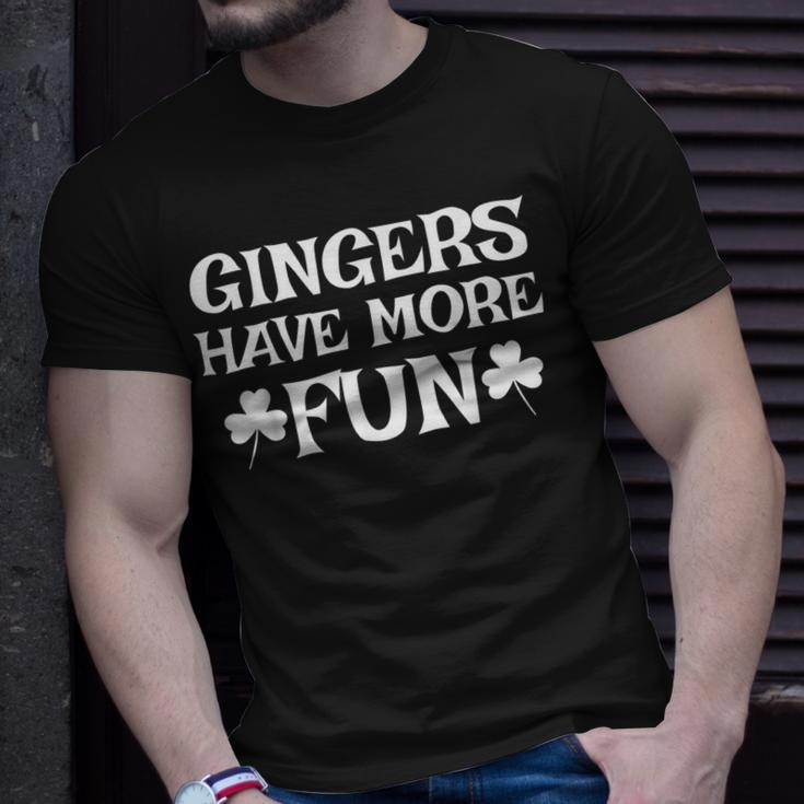 Gingers Have More Fun Redhead Irish Pride T-Shirt Gifts for Him