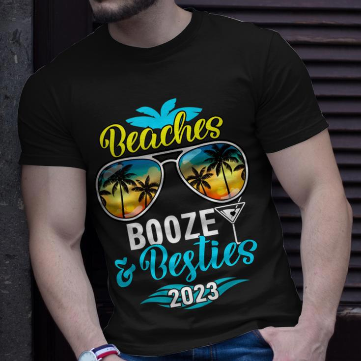 Girls Trip 2023 Bahamas Hawaii Beaches Booze And Besties Unisex T-Shirt Gifts for Him