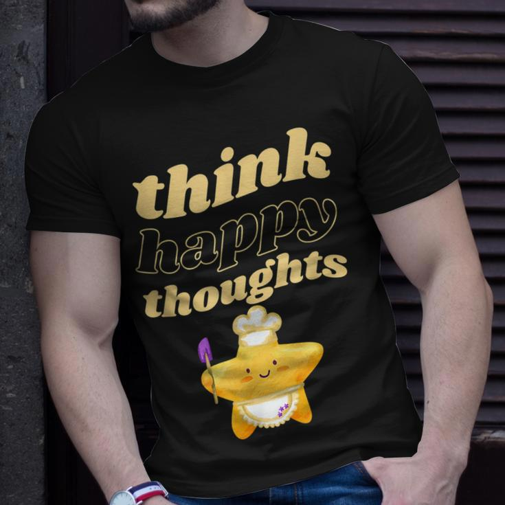Glückliche Gedanken Denken Inspirierende Zitate T-Shirt Geschenke für Ihn