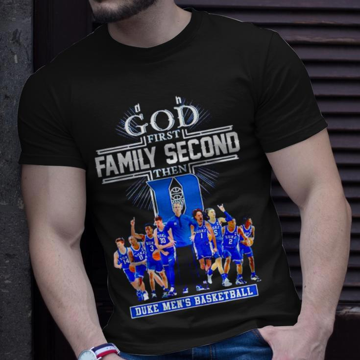 God First Family Second Then Duke Men’S Basketball Unisex T-Shirt Gifts for Him