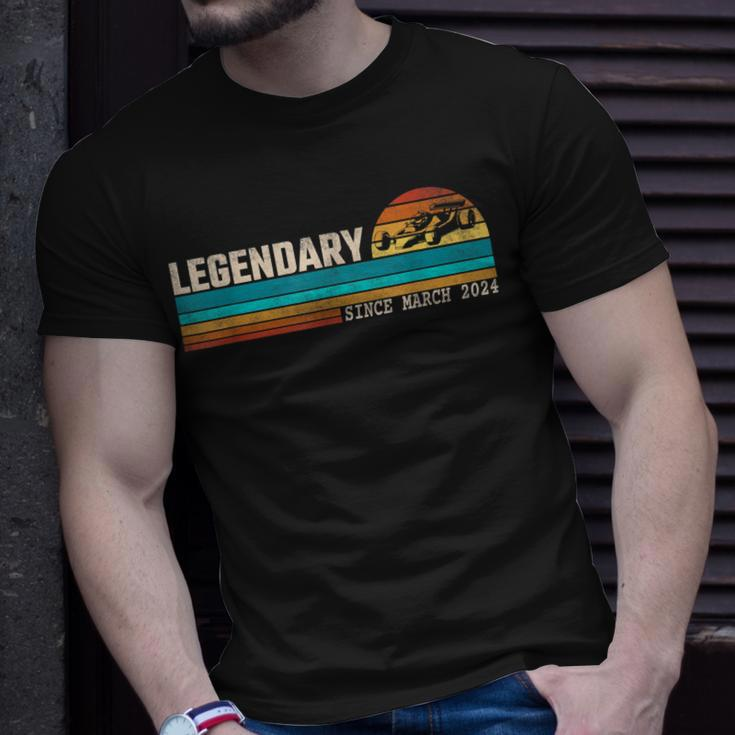 Gokart Driver Legend Seit März 2024 Geburtstag T-Shirt Geschenke für Ihn
