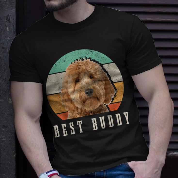 Goldendoodle Dad Doodle Mom Best Buddy Retro Vintage Dog T-Shirt Gifts for Him
