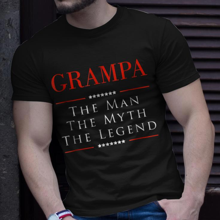 Grampa The Man The Myth The Legend Gift For Grampa Unisex T-Shirt Gifts for Him