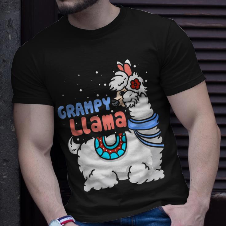 Grampy Lama Passender Familien-Weihnachts-Pyjama Geschenke T-Shirt Geschenke für Ihn