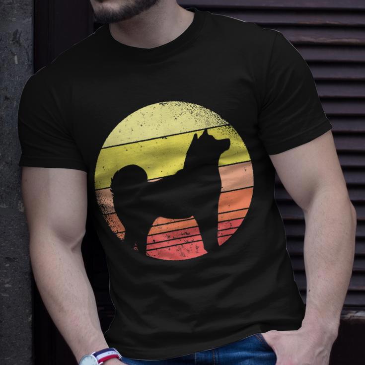 Großer Shiba Inu Silhouette Japan Dogecoin Hund T-Shirt Geschenke für Ihn