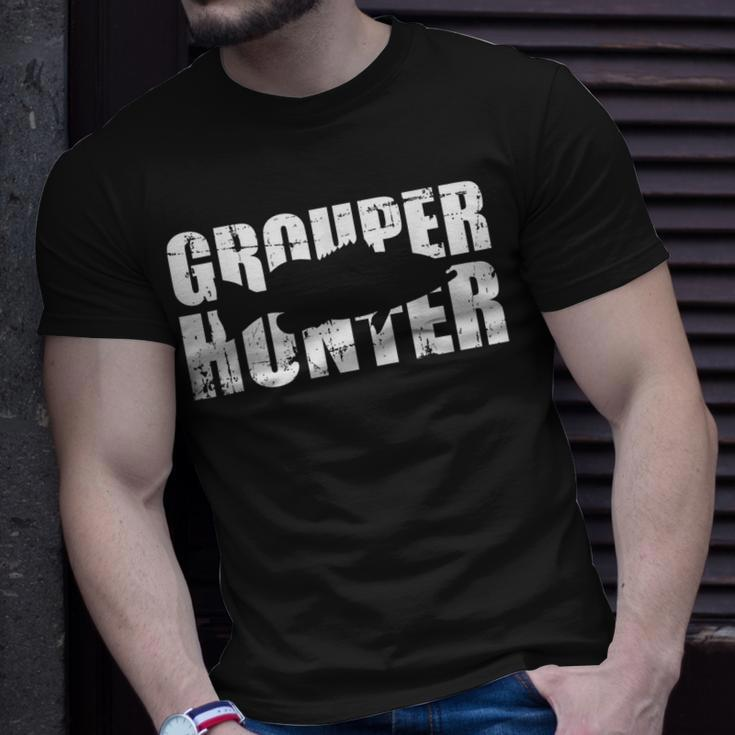 Grouper Hunter Unisex T-Shirt Gifts for Him