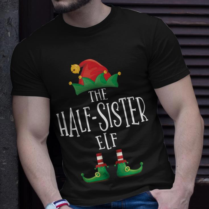 Half-Sister Elf Familie Passender Pyjama Weihnachten Elf T-Shirt Geschenke für Ihn