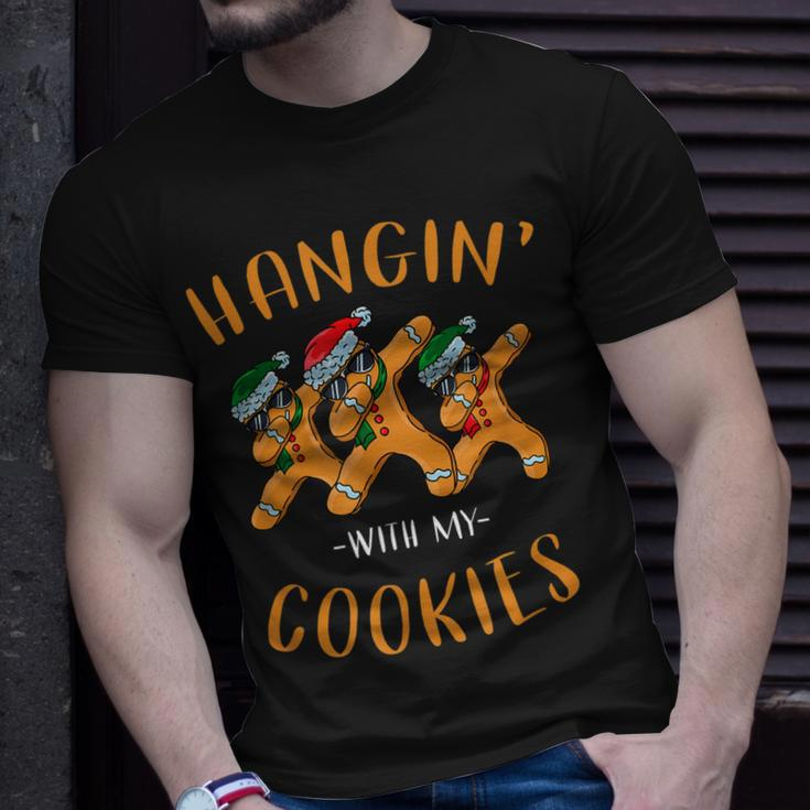 Hangin With My Cookies Lebkuchen-Weihnachtslehrer Lustig T-Shirt Geschenke für Ihn
