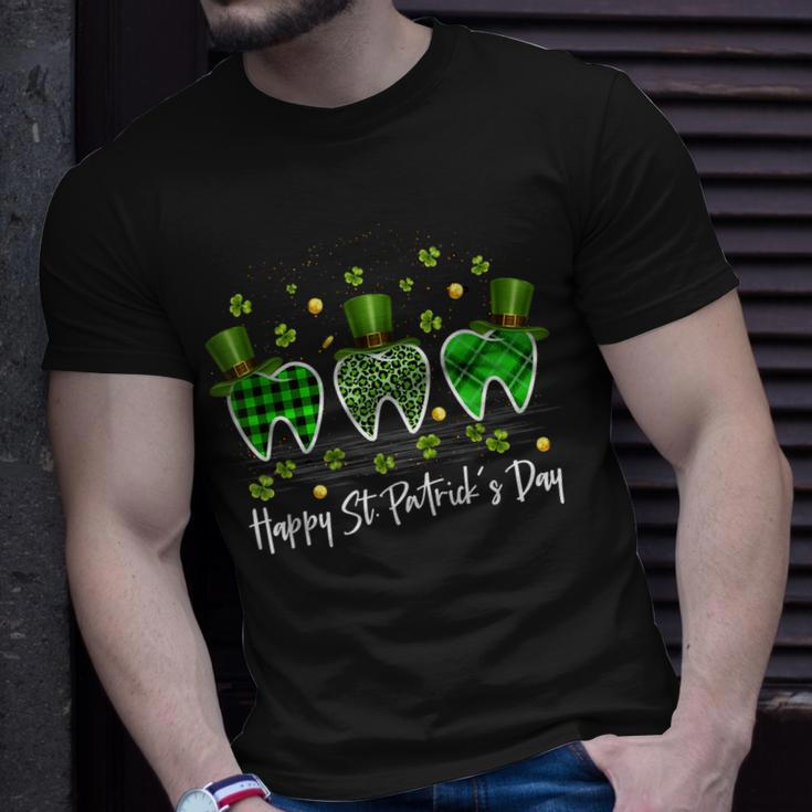 Happy Patrick Day Dentist Dental Leprechaun Tooth Shamrock T-Shirt Gifts for Him