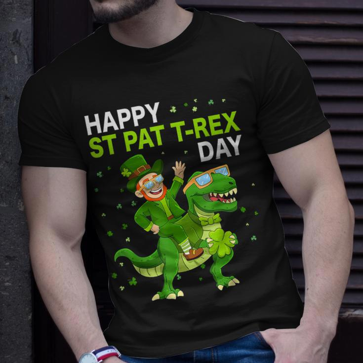 Happy St Pat Trex Day Dino St Patricks Day Kids Toddler Boys T-Shirt Gifts for Him