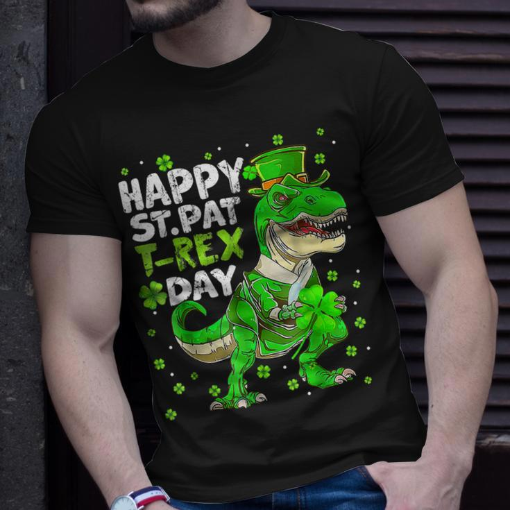 Happy St Pat Trex Day Dinosaur St Patricks Day Toddler Boys V2 T-Shirt Gifts for Him