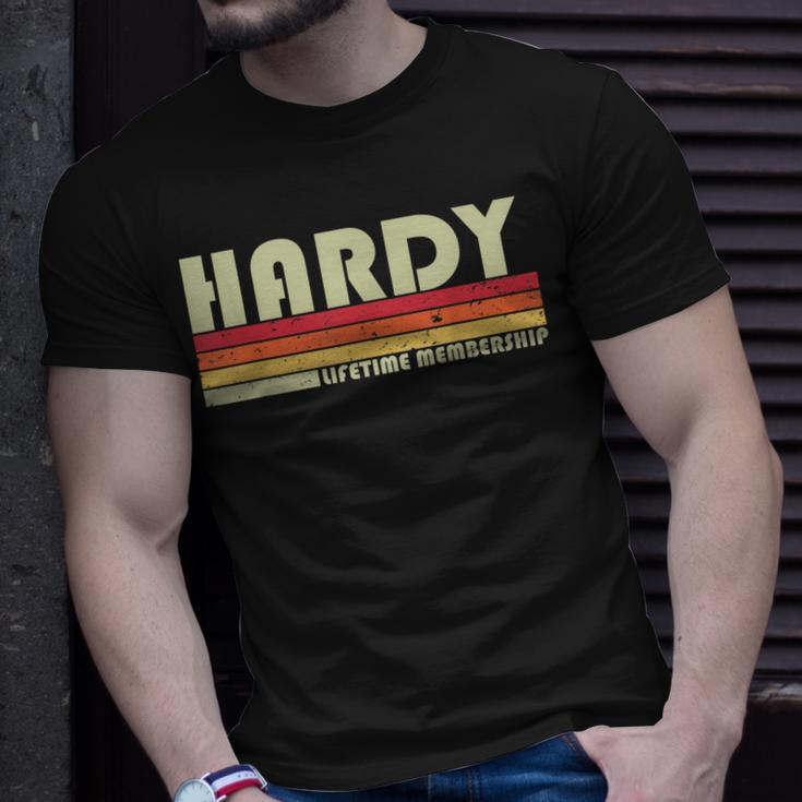 Hardy Surname Funny Retro Vintage 80S 90S Birthday Reunion Unisex T-Shirt Gifts for Him